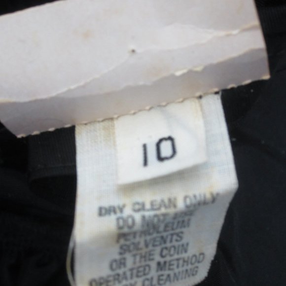 Vtg Saks Fifth Avenue Womens S Black Velvet Fit Flare Sequin Party Formal Dress - Picture 7 of 12